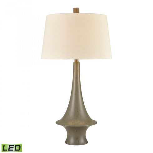 Elk Winchell 33 Inch High 1 Light Table Lamp in Polished Concrete Includes LED Bulb Model: 77208-LED