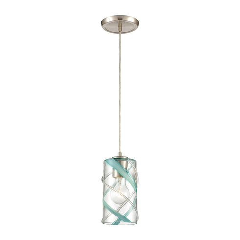 Elk Winter Wind MINI PENDANT in Satin Nickel Finish Model: 85341/1