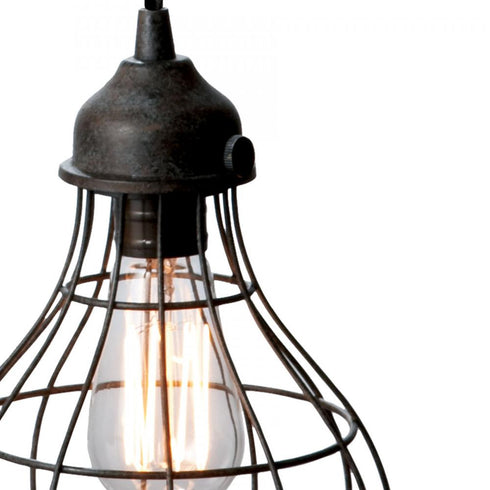 Elk Wire Rose 1 Light Mini Pendant Light in Rustic Carob in Oil Rubbed Bronze Finish Model: 225033