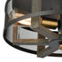 Elk Woodbridge FLUSH MOUNT in Matte Black Finish Model: 16545/3