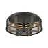 Elk Woodbridge FLUSH MOUNT in Matte Black Finish Model: 16545/3