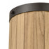 Elk Wooden Barrel 2 Light SCONCE in Oil Rubbed Bronze Natural Wood Natural Wood Finish Model: 33360/2