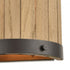 Elk Wooden Barrel 2 Light SCONCE in Oil Rubbed Bronze Natural Wood Natural Wood Finish Model: 33360/2