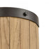 Elk Wooden Barrel 2 Light SCONCE in Oil Rubbed Bronze Natural Wood Natural Wood Finish Model: 33360/2