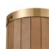 Elk Wooden Barrel 2 Light SCONCE in Satin Brass Medium Oak Medium Oak Finish Model: 33370/2