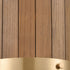 Elk Wooden Barrel 2 Light SCONCE in Satin Brass Medium Oak Medium Oak Finish Model: 33370/2