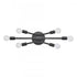 Elk Xavier 19.75 Inch Wide 6 Light Vanity Light in Matte Black Model: EC89265/6
