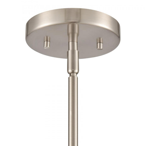 Elk Zayne 12 Inch Wide 1 Light Pendant in Brushed Nickel Model: EC89735/1