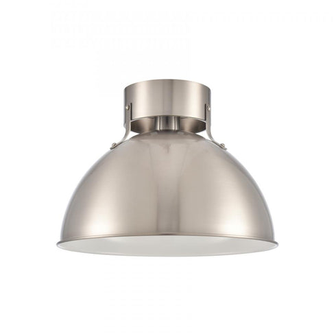 Elk Zayne 12 Inch Wide 1 Light Semi Flush in Brushed Nickel Model: EC89734/1