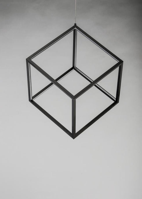 ET2 4 Square Single Pendant Model: E30582-BK