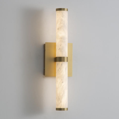 ET2 Aragon Wall Sconce in White Alabaster / Gold Finish Model: E11201-WAGLD