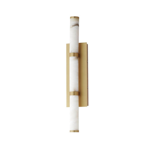 ET2 Aragon Wall Sconce in White Alabaster / Gold Finish Model: E11203-WAGLD