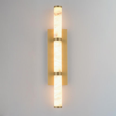 ET2 Aragon Wall Sconce in White Alabaster / Gold Finish Model: E11203-WAGLD