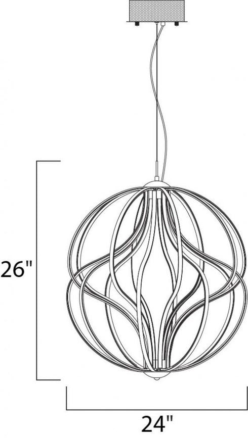 ET2 Aura Single Pendant in Polished Chrome Finish Model: E21176-PC