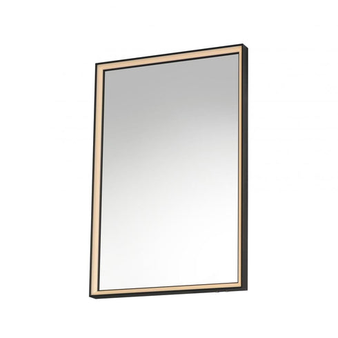 ET2 Bevel LED Mirror in Brushed Black Finish Model: E42061-BBK