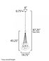ET2 Burst Multi Light Pendant in Satin Nickel Finish Model: E25087-54GLD