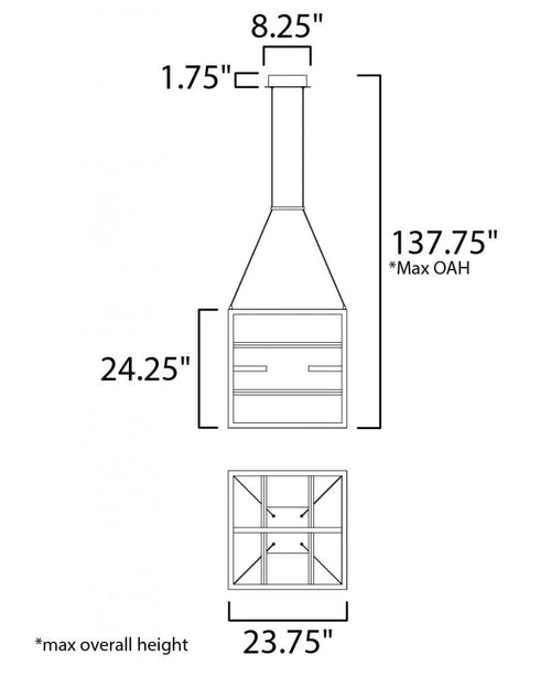 ET2 Chamber Single Pendant Model: E21226-BKGLD