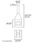ET2 Chamber Single Pendant Model: E21226-BKGLD