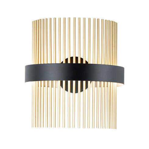 ET2 Chimes 5CCT Wall Sconce in Black / Satin Brass Finish Model: E34251-BKSBR