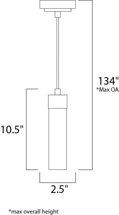 ET2 Cilandro LED 1 Light Pendant Model: E63109-11SN