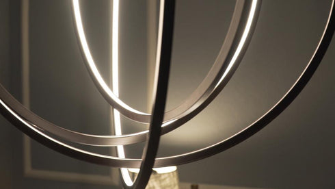 ET2 Concentric LED Single Pendant Model: E24049-BZ