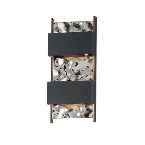 ET2 Coulee Outdoor Wall Mount in Black Finish Model: E30262-125BK