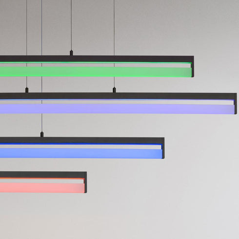 ET2 Crossbar Single Pendant in Black Finish Model: E36106-BK