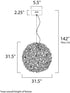 ET2 Dazed Single Pendant Model: E32576-PC