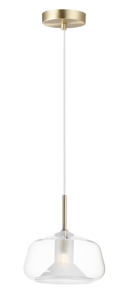 ET2 Deuce Single Pendant in Satin Brass Finish Model: E10042-18SBR