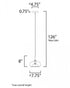 ET2 Deuce Single Pendant in Satin Brass Finish Model: E10042-18SBR