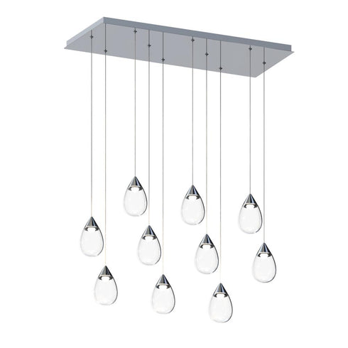ET2 Dewdrop Linear Pendant in Black Finish Model: E21566-142BK