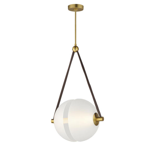 ET2 Dispatch Single Pendant in Natural Aged Brass Finish Model: E24089-90NAB