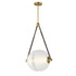 ET2 Dispatch Single Pendant in Natural Aged Brass Finish Model: E24089-90NAB