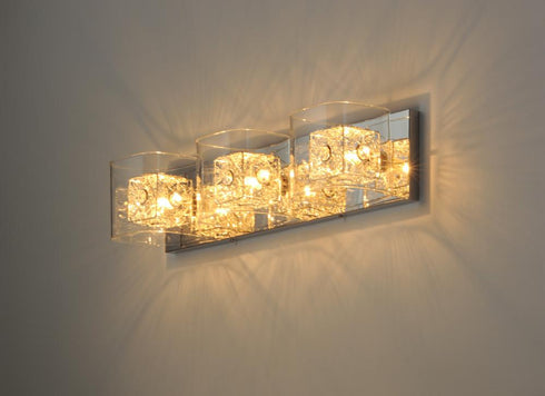 ET2 E22833-18SVPC Gem 3-Light Bath Vanity with SV Shade