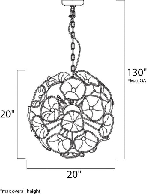 ET2 Fiori Single Pendant Model: E22093-28