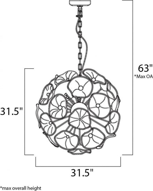 ET2 Fiori Single Pendant Model: E22096-28