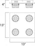 ET2 Fizz IV Flush Mount Model: E22772-91PC