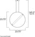 ET2 Flare Single Pendant Model: E23275-93BKSFTG