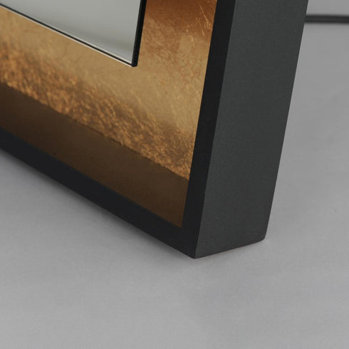 ET2 Floating LED Mirror in Gold Leaf / Black Finish Model: E42046-GLBK