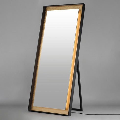 ET2 Floating LED Mirror in Gold Leaf / Black Finish Model: E42046-GLBK