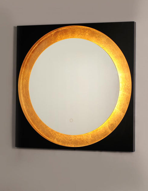ET2 Floating LED Mirror Square 31.5 Inch Model: E42040-GLBK