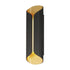 ET2 Folio Outdoor Wall Mount in Black / Gold Finish Model: E30156-BKGLD