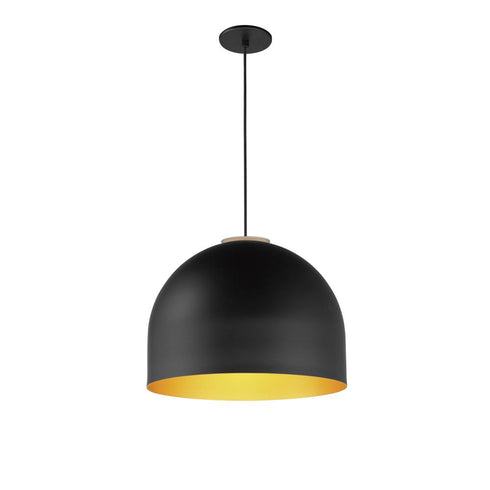 ET2 Foster Single Pendant in Black / Gold Finish Model: E34604-54BKGLD