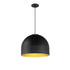 ET2 Foster Single Pendant in Black / Gold Finish Model: E34604-54BKGLD