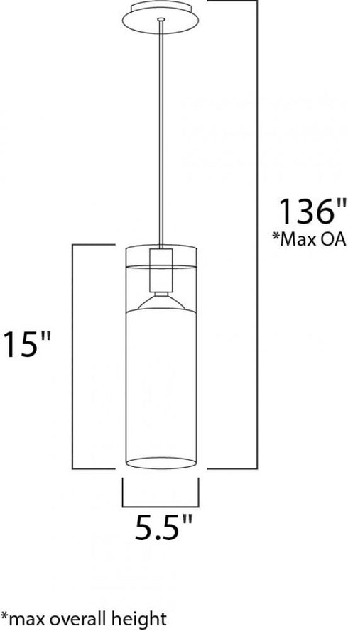 ET2 Frost Single Pendant Model: E22000-10
