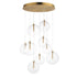 ET2 Global Multi Light Pendant in Black Finish Model: E25077-18BK