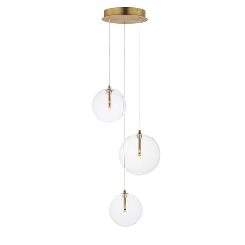 ET2 Global Multi Light Pendant in Black Finish Model: E25073-18BK