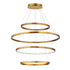 ET2 Groove 5CCT Multi Light Pendant in Brushed Aluminum Finish Model: E52729-AL