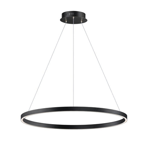 ET2 Groove 5CCT Single Pendant in Brushed Aluminum Finish Model: E52726-AL