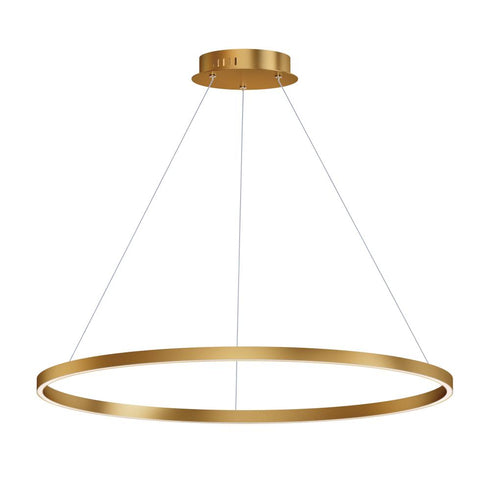 ET2 Groove 5CCT Single Pendant in Brushed Aluminum Finish Model: E52728-AL